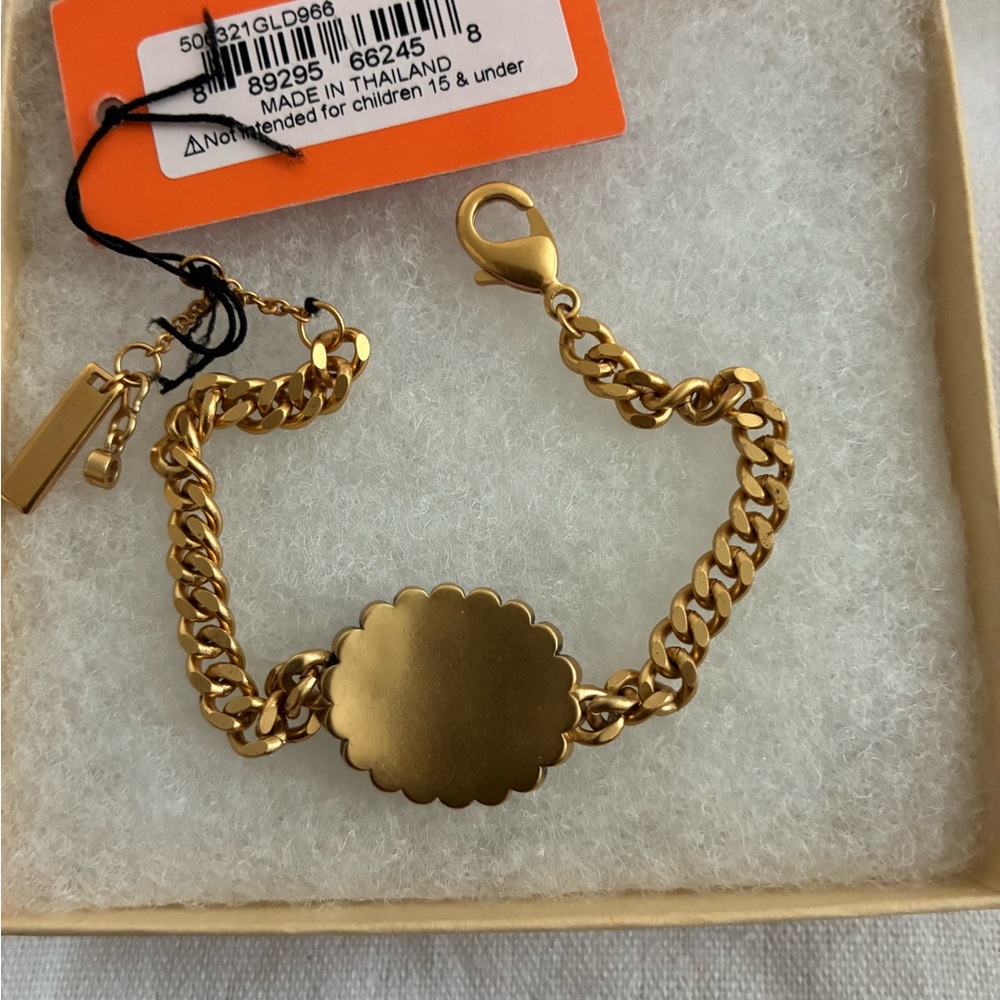 Kurt Geiger Gold Bracelet with Opal and Rainbow Gems - Picture 5 of 7